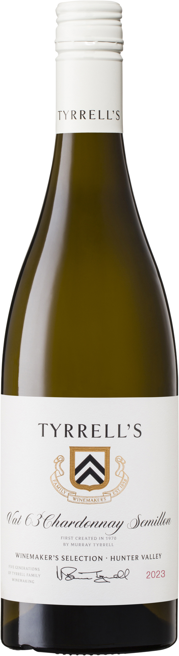 Tyrrell’s Wines Vat 63 Winemaker's Selection Chardonnay Semillon 2023 Hunter Valley